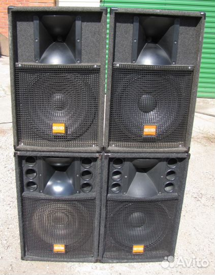 Колонки активные 2000W 4шт EVM QS153 Power Pro D15