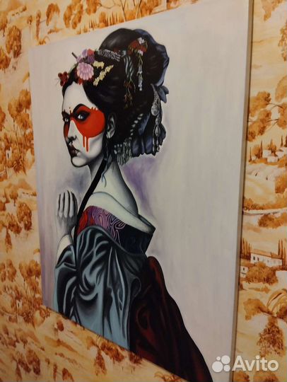 Картина маслом девушка