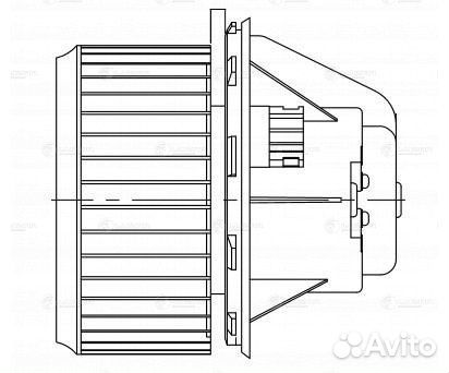 Мотор печки Mercedes Axor