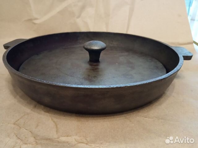 Чугунная сковорода гриль СССР