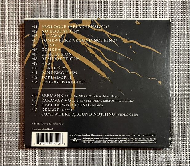Apocalyptica - Reflections CD USA Slipcase