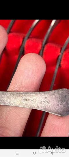 Чайные ложки мельхиор серебрение Таллинн 70х