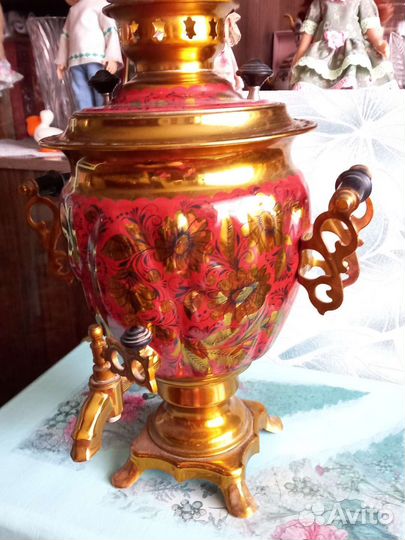 Самовар электрический СССР расписной