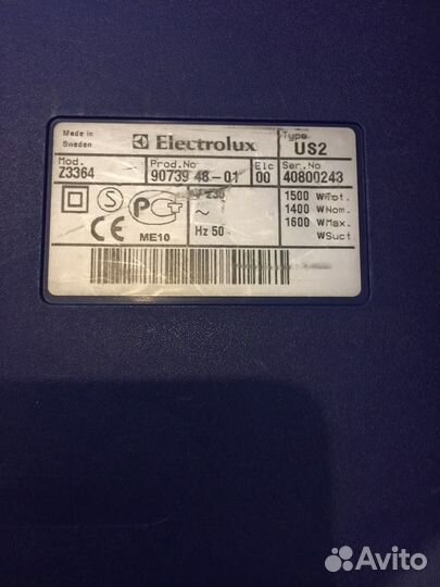 Пылесос Electrolux Z3364 (Швеция) на запчасти