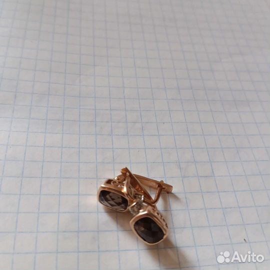 Золотые серьги 583 пробы