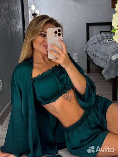 Пижама женская тройка