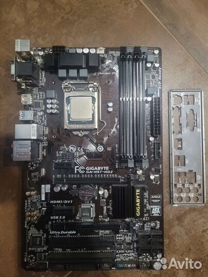 Мат. плата с процессором i7 4790k, озу 8 гб