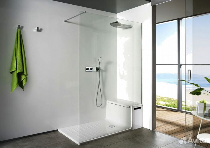 Кабина из стекла