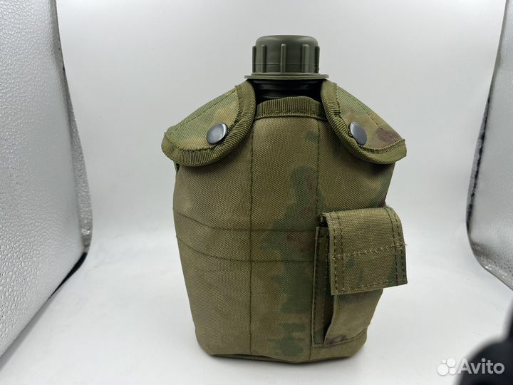 Тактическая фляжка с котелком