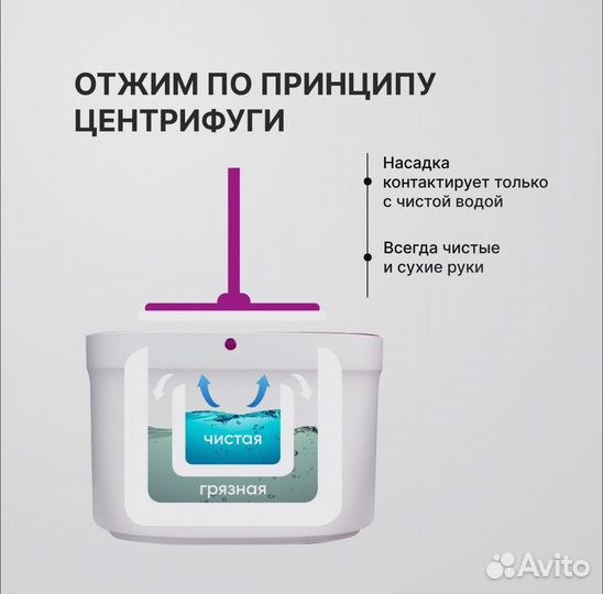 Швабра с ведром и отжимом