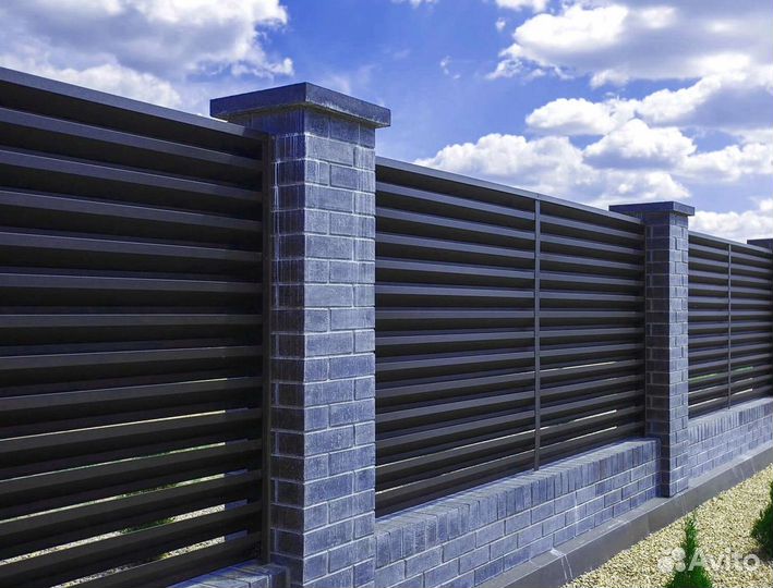 Заборы жалюзи под ключ