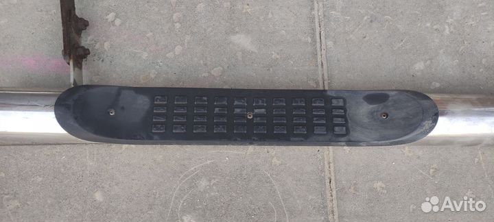 Пороги и защита переднего бампера mitsubishi