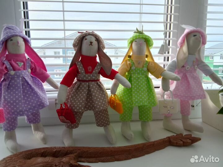 Зайцы Тильда Яркое настроение