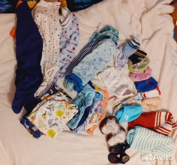 Детские вещи пакетом от 0 до 6 месяцев