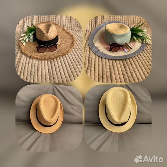 Шляпа пляжная соломенная на каждый день