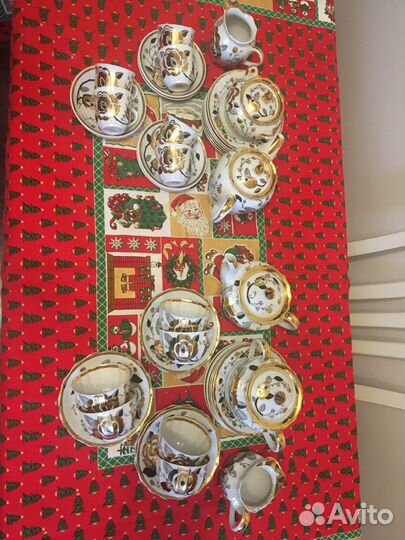 Кофейный сервиз «Золотая роза» Вербилки