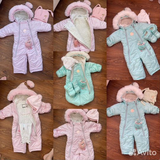 Комбинезон зима для девочки 74 трансформер