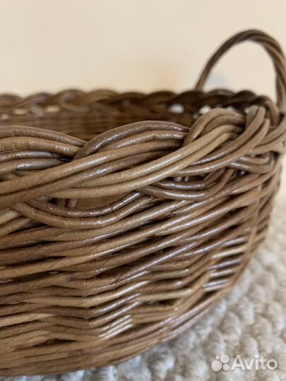 Корзина плетеная из эколозы