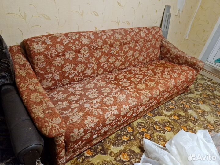 Диван бу и кресло