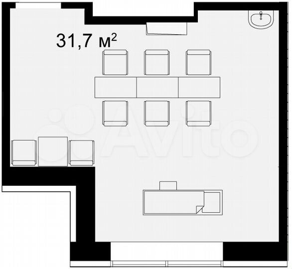 Сдам помещение свободного назначения, 31.7 м²