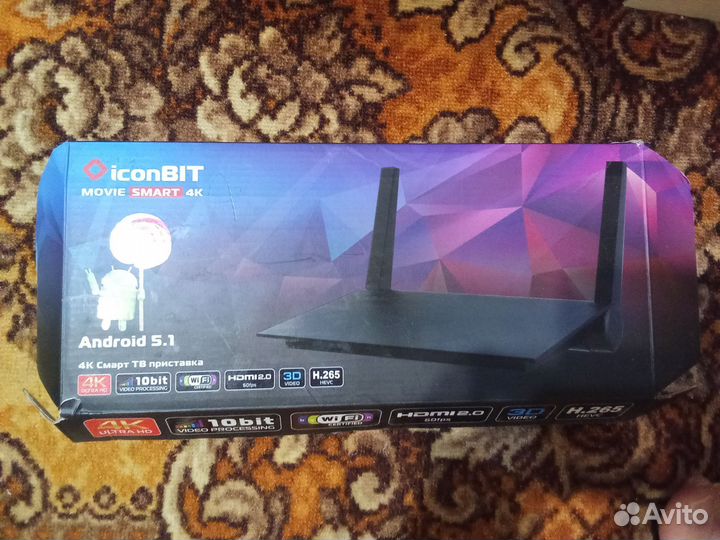 Приставка смарт-тв IconBit movie SMART 4k