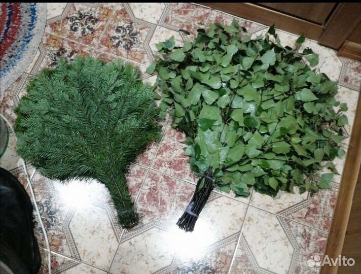 Веники для бани пихтовые, еловые, берёзовые