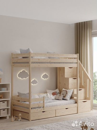 Двухъярусная кровать Lily+ 180х80 см