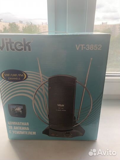 Комнатная тв антенна с усилителем VT-3852