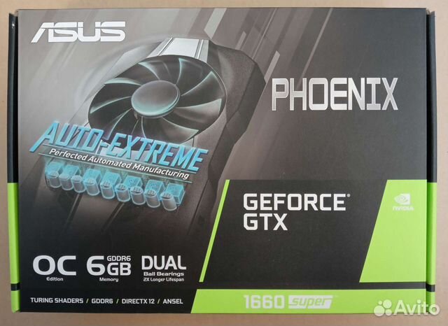 Видеокарта Asus GTX 1660 super (Nvidia)
