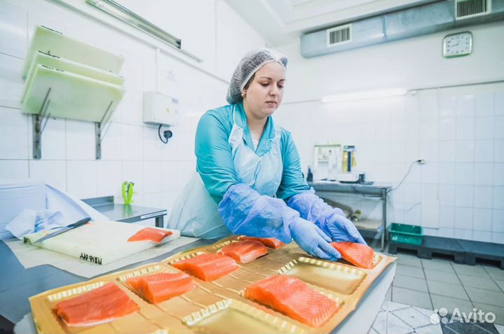 Вахта Упаковщики морепродуктов в Москве с питанием