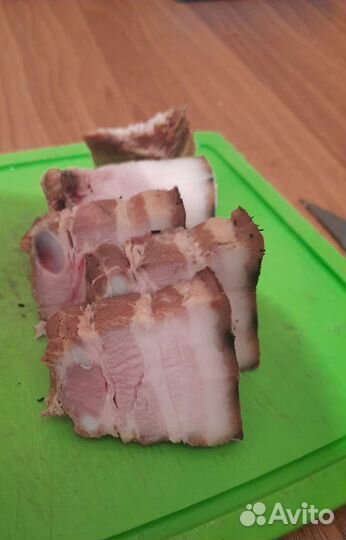 Сало Грудинка и Крестец Натурального копчения