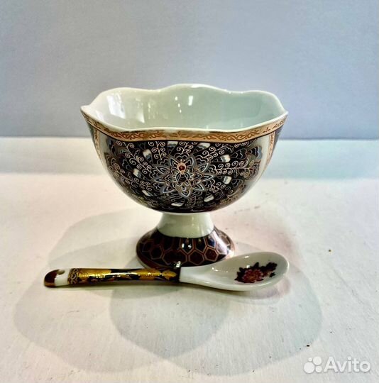 Креманки с ложечкой,фарфор Германия 1980-90