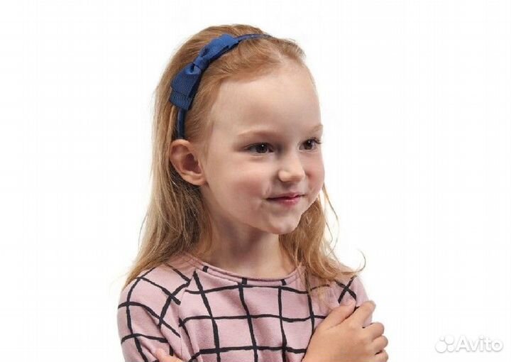 Ободок детский Бант т/синий и чёрный Bradex AS1088