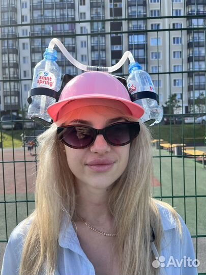 Пивная каска с подставкой под банки,бутылки хэлуин