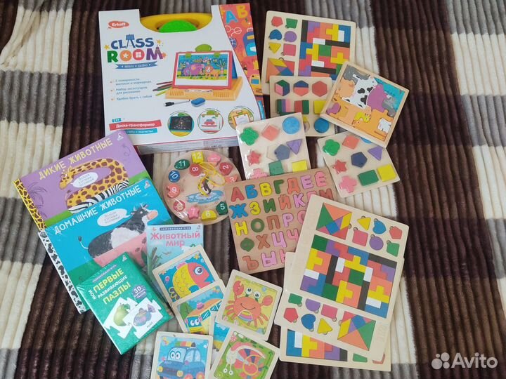 Новые Развивающие игрушки, дощечки,сортер,шнуровка