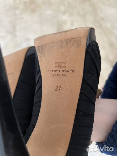 Туфли на высокой шпильке Elisabetta Franchi