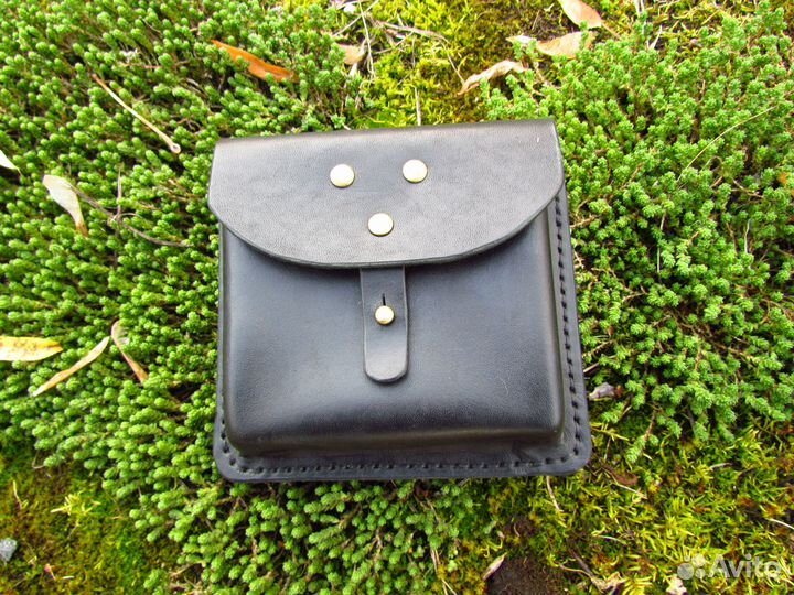 Поясная сумка кожа