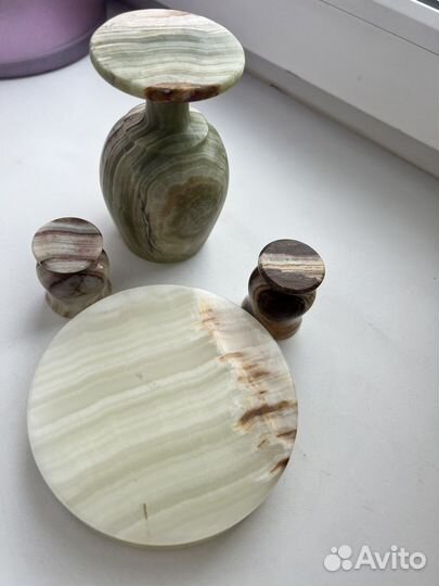 Рюмки фужер пепельница из оникса