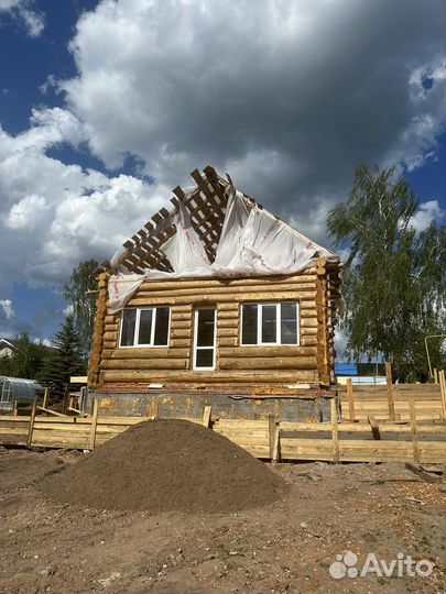 Сруб дома 7x9