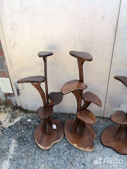 Подставка для цветов напольная деревянная