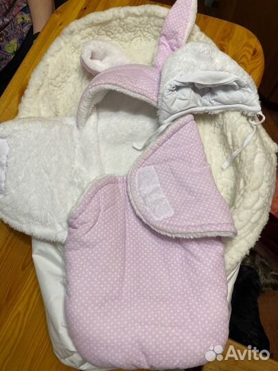 Зимний конверт на выписку