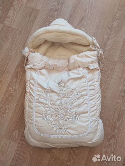 Детский конверт на выписку зимний