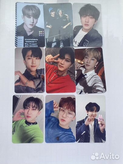 Карточки stray kids (чанбин)