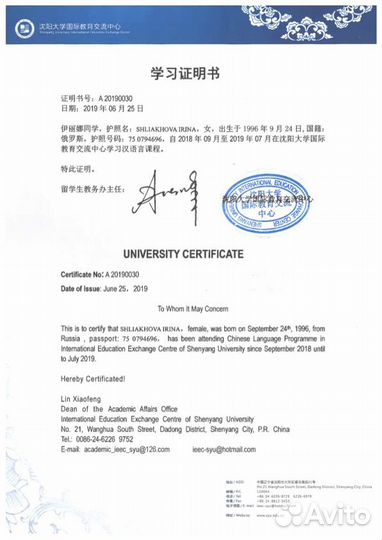 Репетитор по китайскому языку