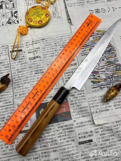 Японский кухонный нож Янагиба Shirogami N2