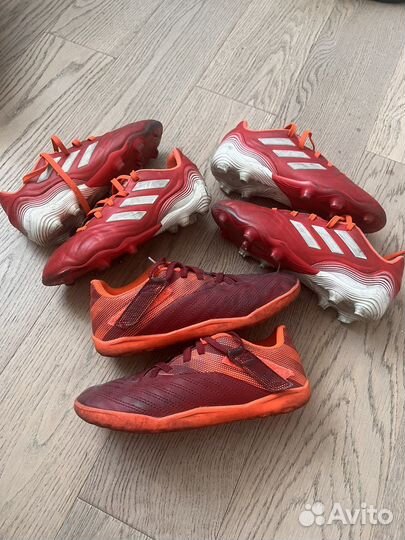 Бутсы шиповки сороконожки adidas 33 размер