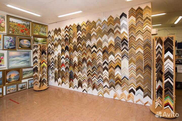 Натяжка холста на подрамник, накат