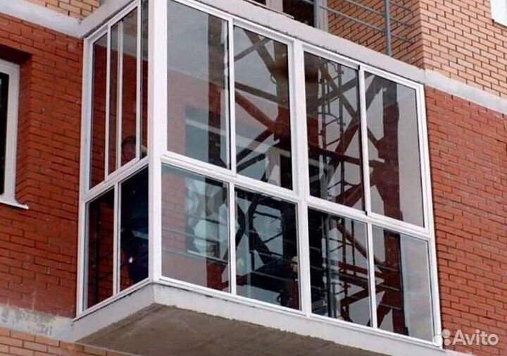 Остекление балконов и лоджий под ключ N3671