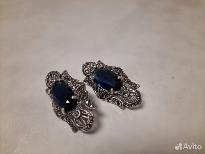 Серьги серебро