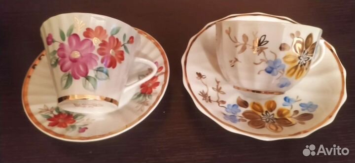 Чайные пары фарфор Вербилки